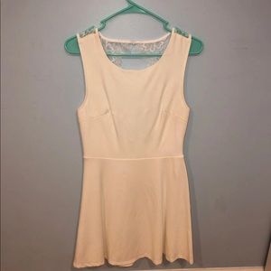 Lulus White Lace Back Mini Dress